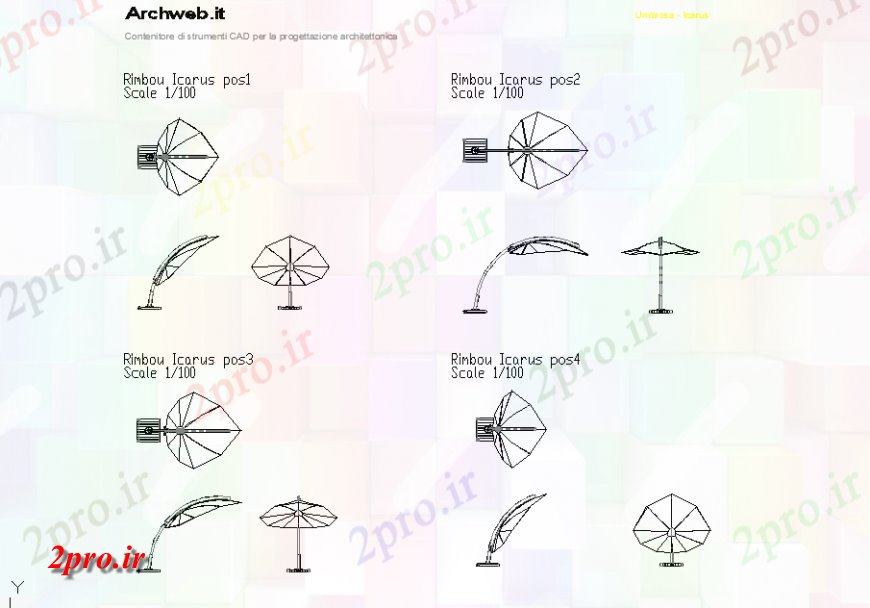 دانلود نقشه بلوک ، آرام ، نماد Rimbou ایکاروس 2  طراحی (کد136073)