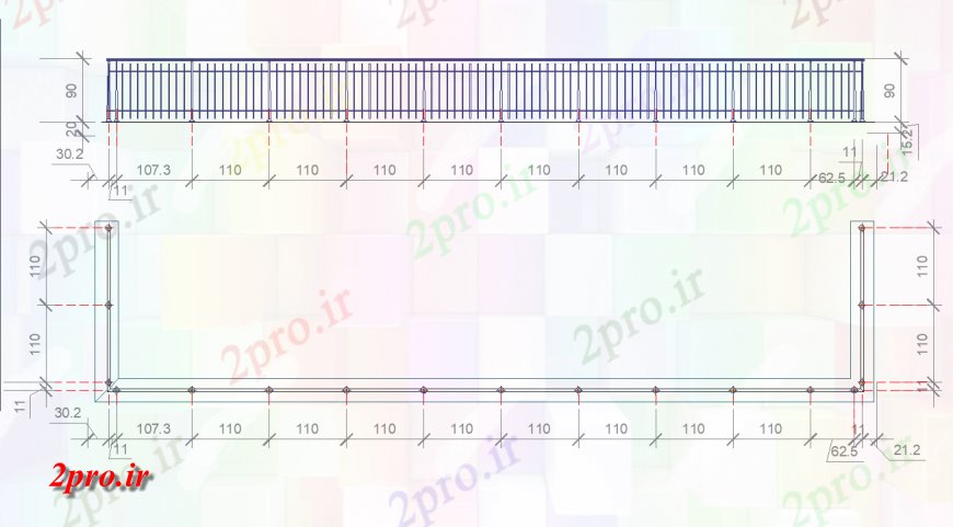 دانلود نقشه طراحی جزئیات تقویت کننده وضعیتی وخیم طرحی و بخش  (کد136075)