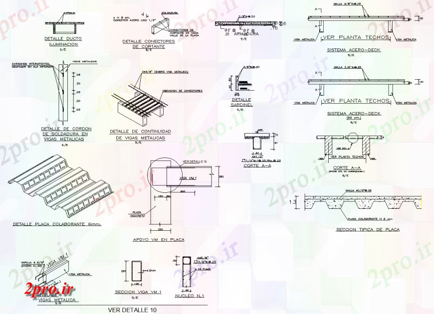 دانلود نقشه طراحی جزئیات ساختار ساخت و ساز و جزئیات ساختار طراحی  (کد136199)