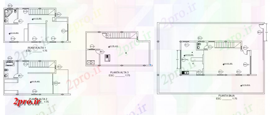 دانلود نقشه مسکونی  ، ویلایی ، آپارتمان  طرحی خانه با طرحی سایت طراحی  (کد136215)