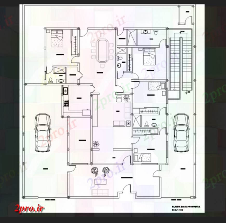 دانلود نقشه مسکونی ، ویلایی ، آپارتمان طرحی طبقه همکف ویلایی 14 در 16 متر (کد136228)