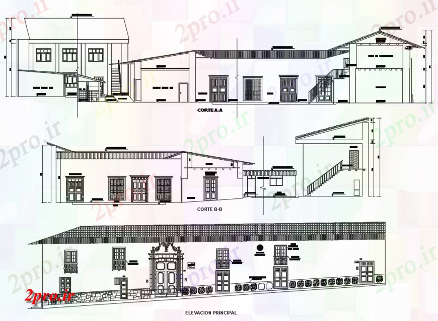 دانلود نقشه مسکونی  ، ویلایی ، آپارتمان  Isaan نما نیوتن ویلا مسکن و جزئیات مقطعی (کد136296)