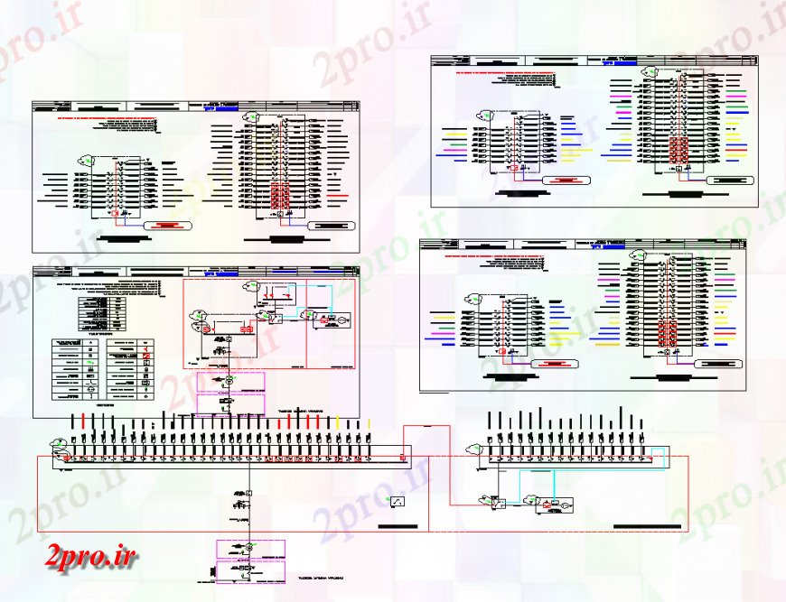 دانلود نقشه برق کشی ، اتصالات طراحی اتاق الکتریکی از یک جزئیات بیمارستان 8 در 13 متر (کد136451)