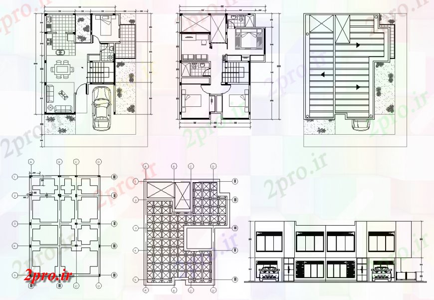دانلود نقشه طراحی اتوکد پایه بنیاد به کار مبلمان خانگی طرحی جزئیات  (کد136486)