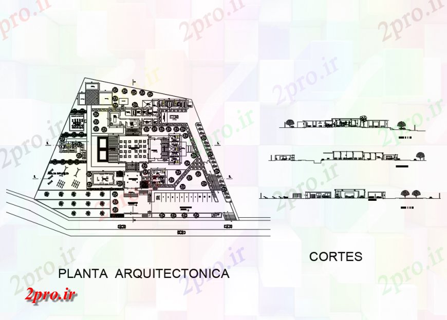 دانلود نقشه هتل - رستوران - اقامتگاه رستوران غذاهای چند همه بخش طرفه و طرحی معماری طرحی جزئیات 43 در 48 متر (کد136501)
