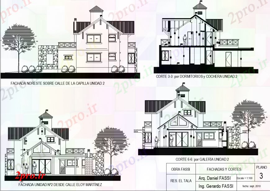 دانلود نقشه مسکونی ، ویلایی ، آپارتمان پروژه نما خانه 14 در 22 متر (کد136518)