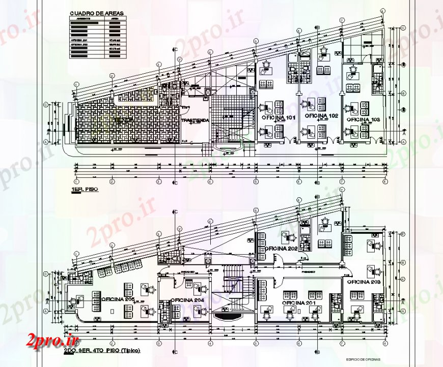 دانلود نقشه معماری معروف فروشگاه های تجاری طرحی معماری چیدمان 11 در 31 متر (کد136566)