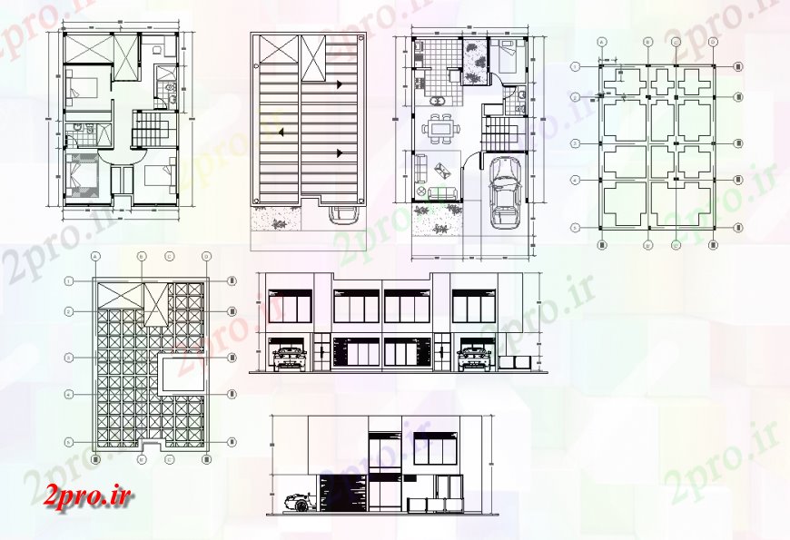 دانلود نقشه مسکونی  ، ویلایی ، آپارتمان  طرحی و نما بیمارستان  جزئیات  (کد136622)