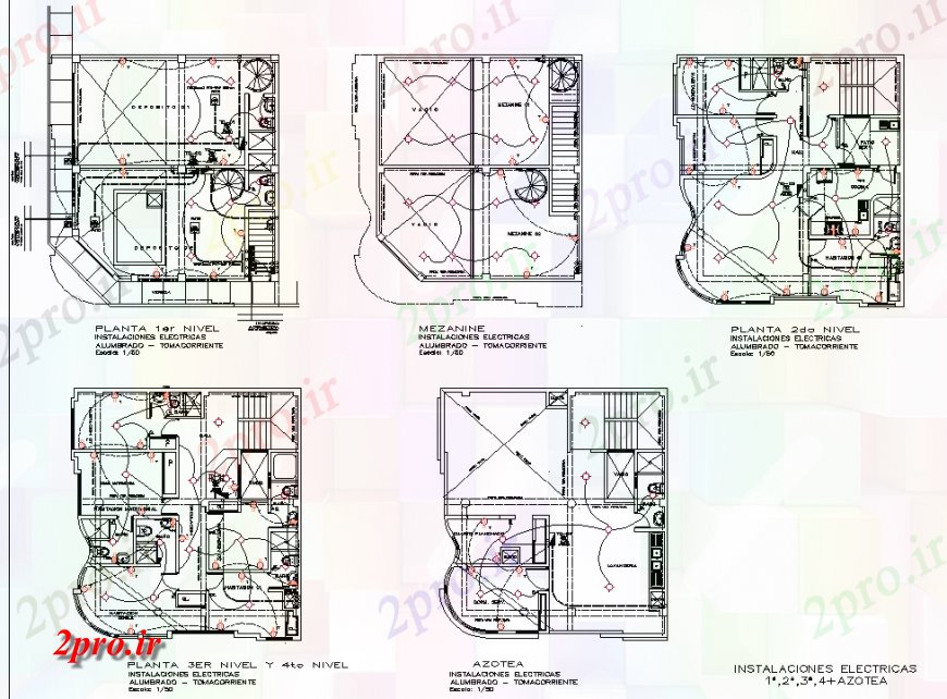 دانلود نقشه هتل - رستوران - اقامتگاه برق بولیوار هتل طراحی 10 در 11 متر (کد136635)