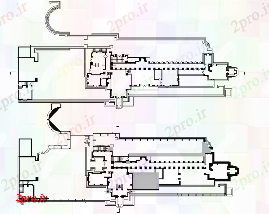 دانلود نقشه مسکونی  ، ویلایی ، آپارتمان  کوتاه نما خانه خام  (کد136667)