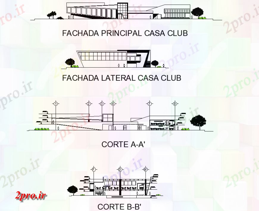 دانلود نقشه ساختمان دولتی ، سازمانی بخش از ساختمان دولتی ، سازمانی 29 در 30 متر (کد136691)