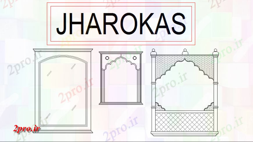 دانلود نقشه بلوک ، آرام ، نماد سنتی الاچیق نوع های مختلف (zarokha) بلوک های  (کد136752)