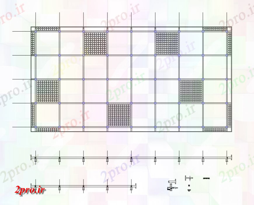 دانلود نقشه طراحی جزئیات ساختار بنیاد برنامه ریزی و ساختار جزئیات ساخت (کد136770)