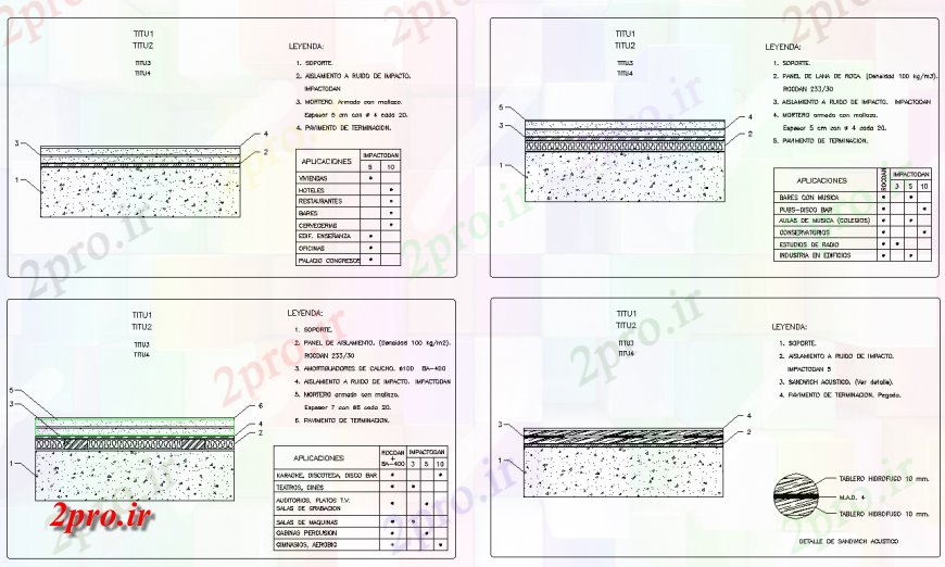 دانلود نقشه طراحی جزئیات تقویت کننده موج نو بخش سقف طرحی جزئیات  (کد136824)