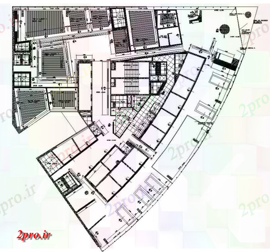 دانلود نقشه طراحی جزئیات ساختار طرحی جزئیات ساختار سقف  دو بعدی   چیدمان اتوکد (کد136830)