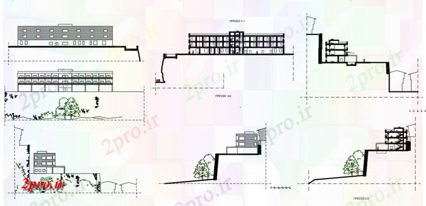 دانلود نقشه  ساختمان دولتی ، سازمانی دولت ساخت طراحی نما  اتوکد (کد136909)