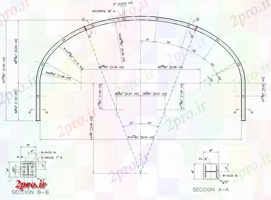 دانلود نقشه جزئیات پله و راه پله  جزئیات طرحی مرکز قوس و بخش  چیدمان (کد136919)