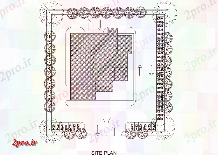 دانلود نقشه مسکونی  ، ویلایی ، آپارتمان  خرید طرحی سقف مرکز طراحی  (کد136977)