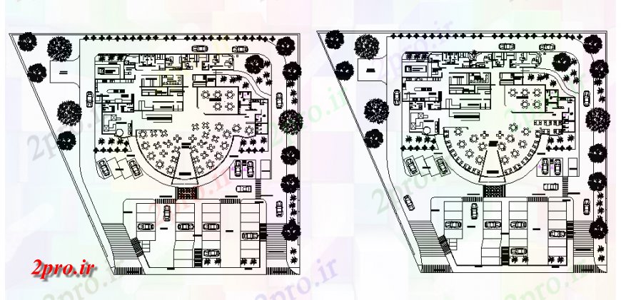 دانلود نقشه هتل - رستوران - اقامتگاه توچال و طرحی باشگاه طراحی 33 در 47 متر (کد137119)