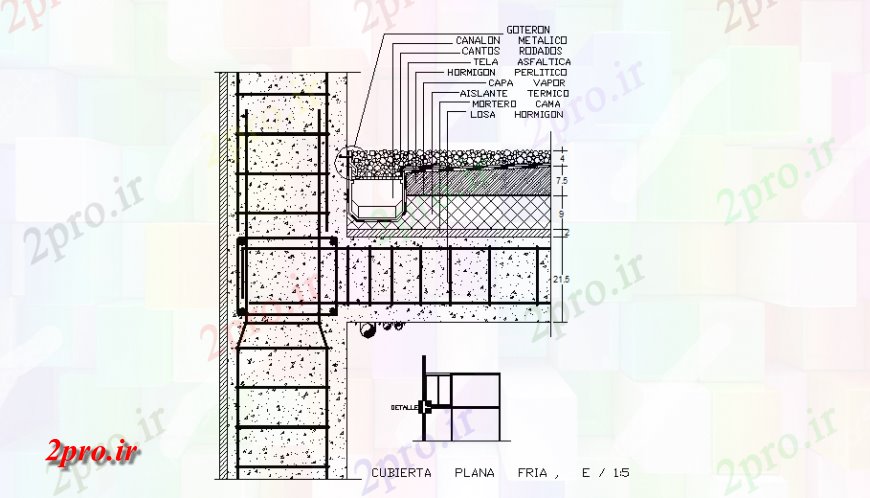 دانلود نقشه جزئیات ستون پرتو و جزئیات ساختار ستون طراحی  (کد137127)