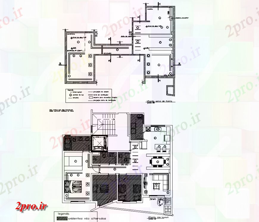 دانلود نقشه جزئیات پله و راه پله  سقف گچ و نقطه، بنابراین خانه نورپردازی طرحی  (کد137148)