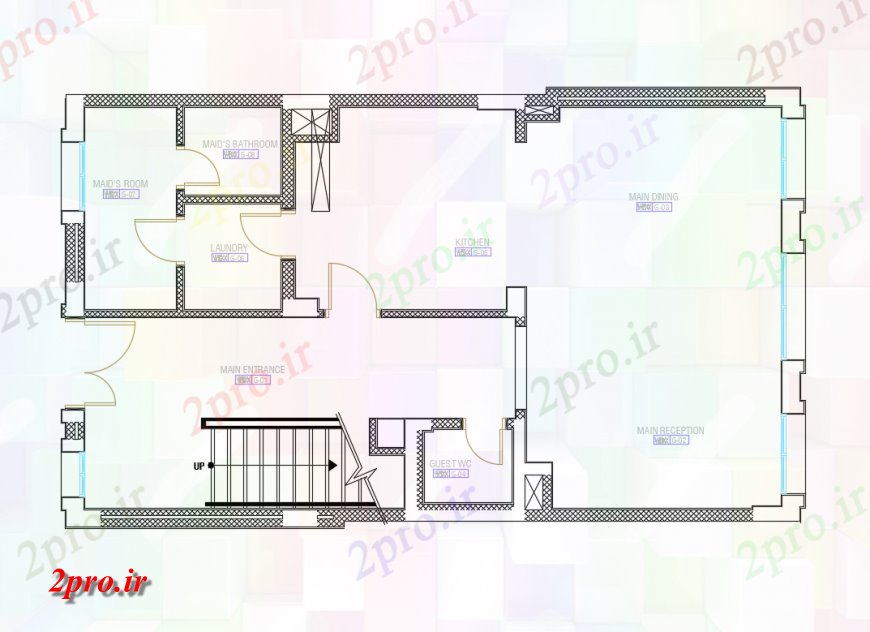 دانلود نقشه مسکونی  ، ویلایی ، آپارتمان  مدرن جزئیات طرحی ویلا زمین طرحی طبقه (کد137288)