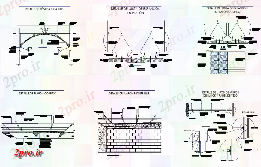 دانلود نقشه جزئیات پله و راه پله  هیئت مدیره گسترش جزئیات در بخش planfon  (کد137382)