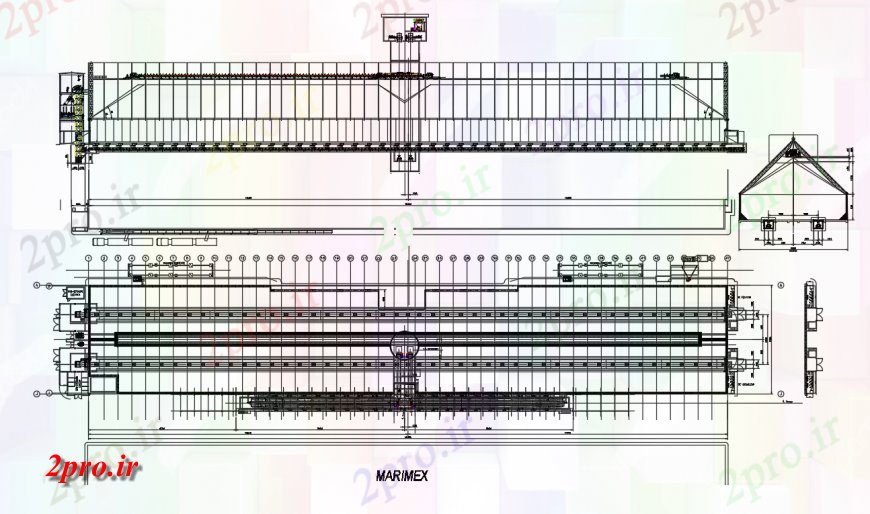 دانلود نقشه جزئیات ساخت پل کابل ساخت و ساز پل طراحی  (کد137403)
