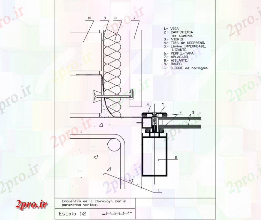 دانلود نقشه طراحی جزئیات ساختار پنجره سقفی جزئیات ساختاری طراحی اتوکد (کد137415)