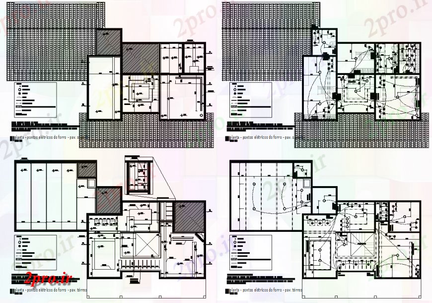 دانلود نقشه مسکونی  ، ویلایی ، آپارتمان  خانه برق گچ طرحی گرمایش  (کد137454)