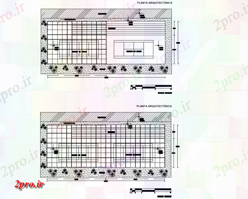 دانلود نقشه ساختمان اداری - تجاری - صنعتی تنیس برنامه ریزی دادگاه جزئیات (کد137463)