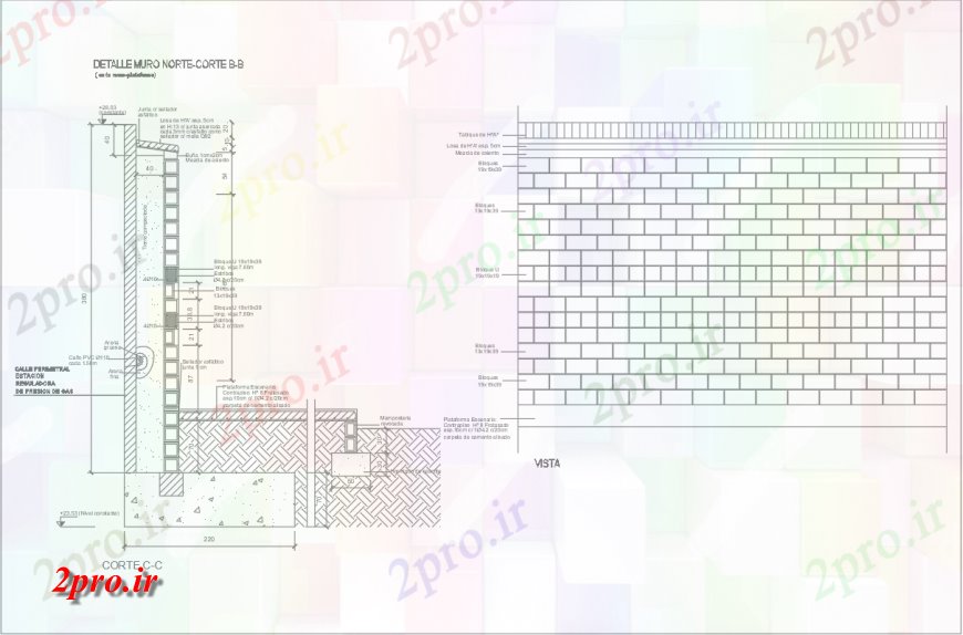 دانلود نقشه طراحی جزئیات تقویت کننده دیوار جزئیات ساخت و ساز طراحی  اتوکد (کد137465)