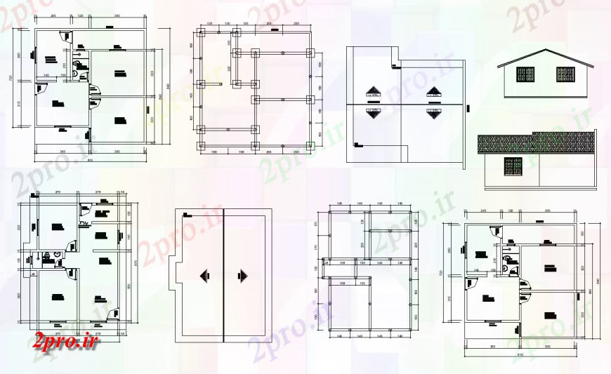 دانلود نقشه مسکونی  ، ویلایی ، آپارتمان  ساختار ساختمان مسکن جزئیات دو بعدی  نما نظر طرحی و برنامه  (کد137497)