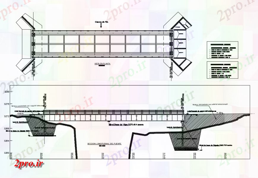 دانلود نقشه جزئیات ساخت پل بخش پل و سازنده  ساختار طراحی جزئیات  (کد137543)