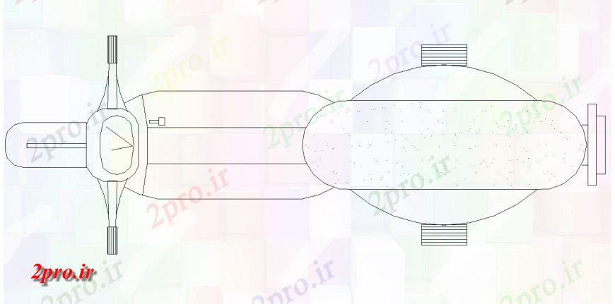 دانلود نقشه بلوک وسایل نقلیه رانندگی روروک مخصوص بچه ها جزئیات  بلوک vechicle  دو بعدی   چیدمان (کد137555)