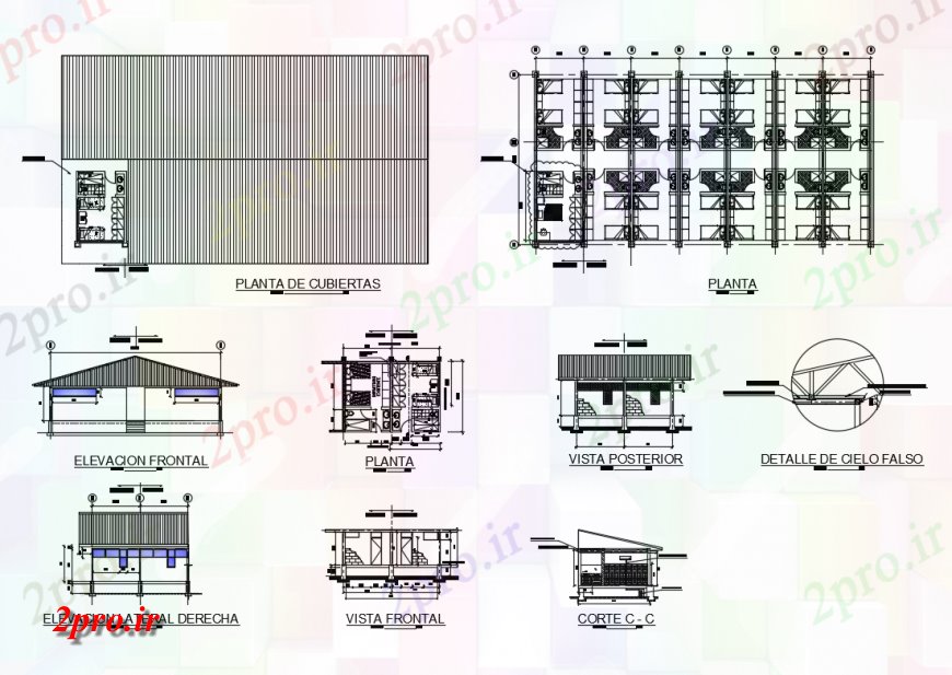 دانلود نقشه حمام مستر بلوک های اتاق خواب House تمام طرفه نماات، بخش، برنامه ریزی، پوشش گیاهی، سقف و خودکار جزئیات 14 در 28 متر (کد137599)