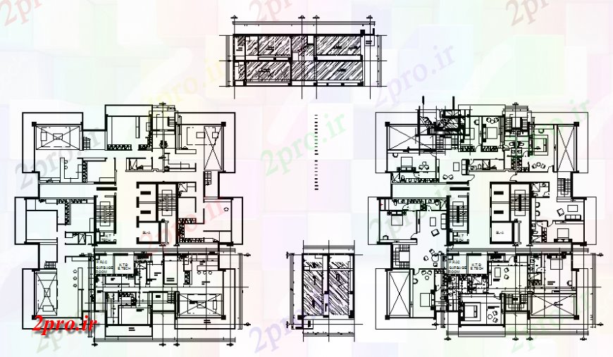 دانلود نقشه مسکونی  ، ویلایی ، آپارتمان  طرحی واحد آپارتمان   کوچک کار طراحی  (کد137657)