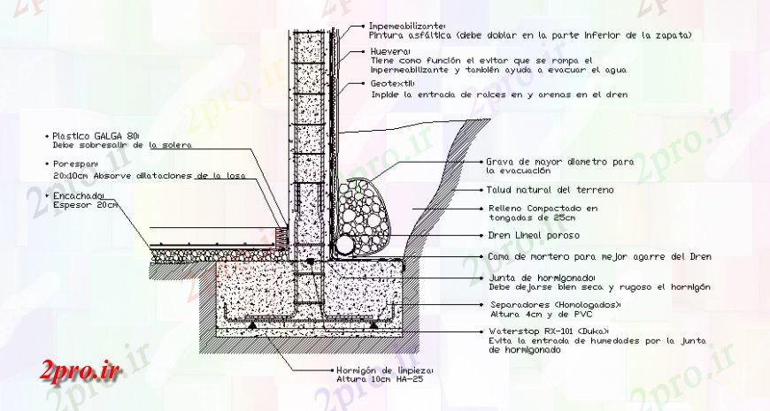 دانلود نقشه طراحی جزئیات ساختار جزئیات ساختار پایه ستون در  (کد137696)