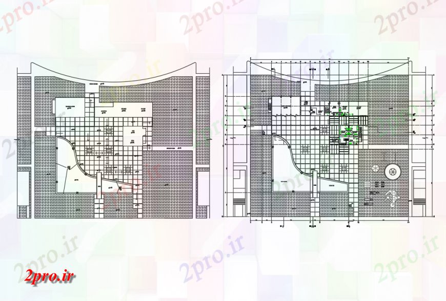 دانلود نقشه مسکونی ، ویلایی ، آپارتمان طرحی سایت و محوطه سازی جزئیات ساختار باشگاه خانه 23 در 40 متر (کد137710)