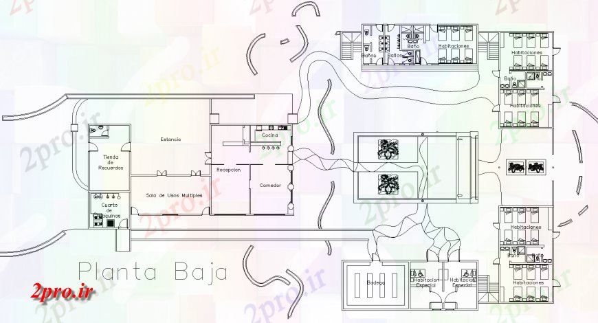 دانلود نقشه  ساختمان دولتی ، سازمانی دولت طراحی خوابگاه  اتوکد (کد137724)