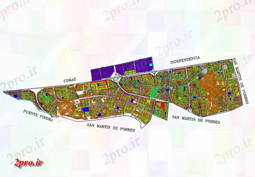 دانلود نقشه برنامه ریزی شهری میرا فلورس برنامه ریزی شهر و نقشه موقعیت (کد137792)