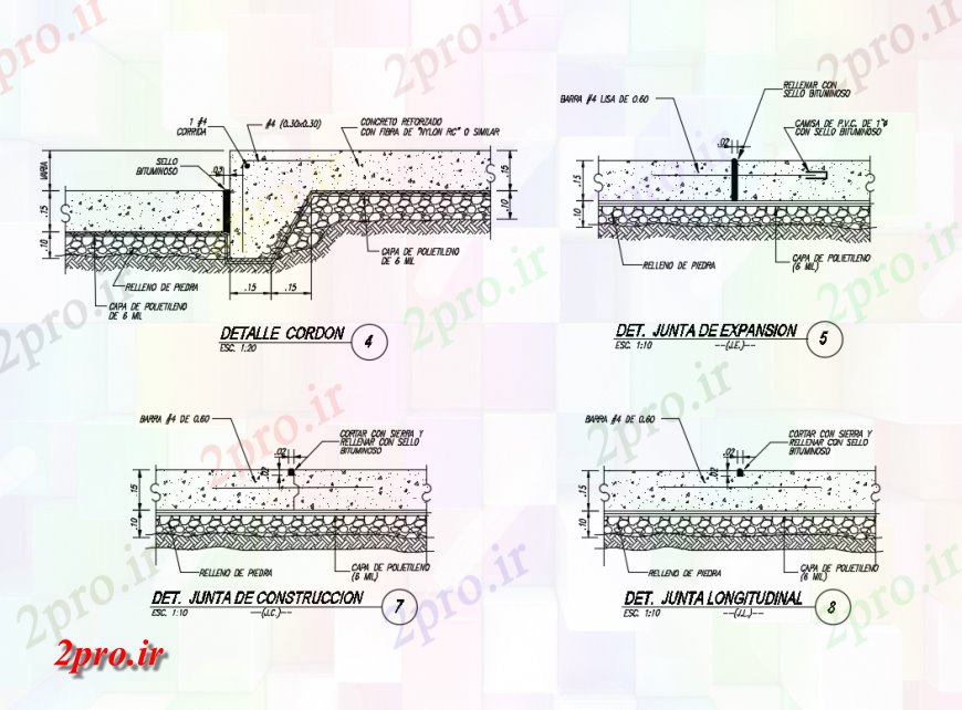 دانلود نقشه طراحی جزئیات ساختار جزئیات سازنده طبقه پارکینگ از ساختمان ساختار  جزئیات (کد137896)