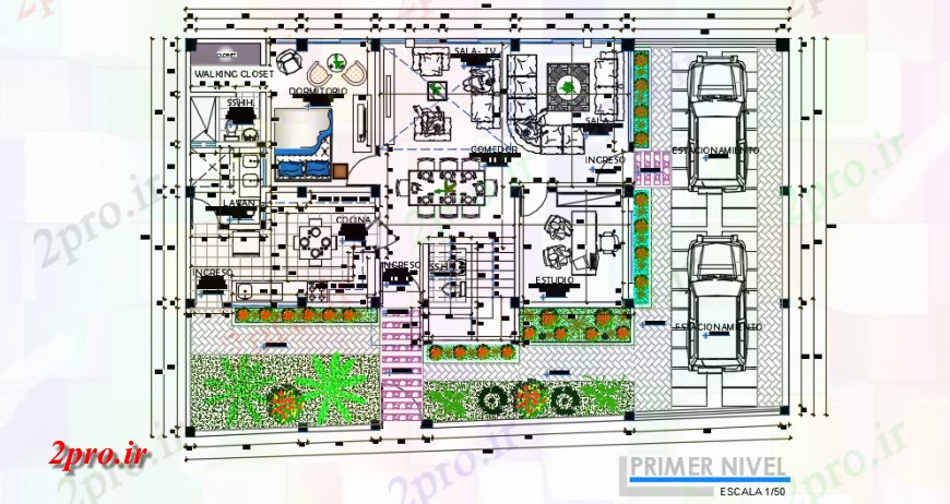 دانلود نقشه مسکونی ، ویلایی ، آپارتمان تکمیل طرحی های معماری و مبلمان طرحی جزئیات 10 در 17 متر (کد137909)