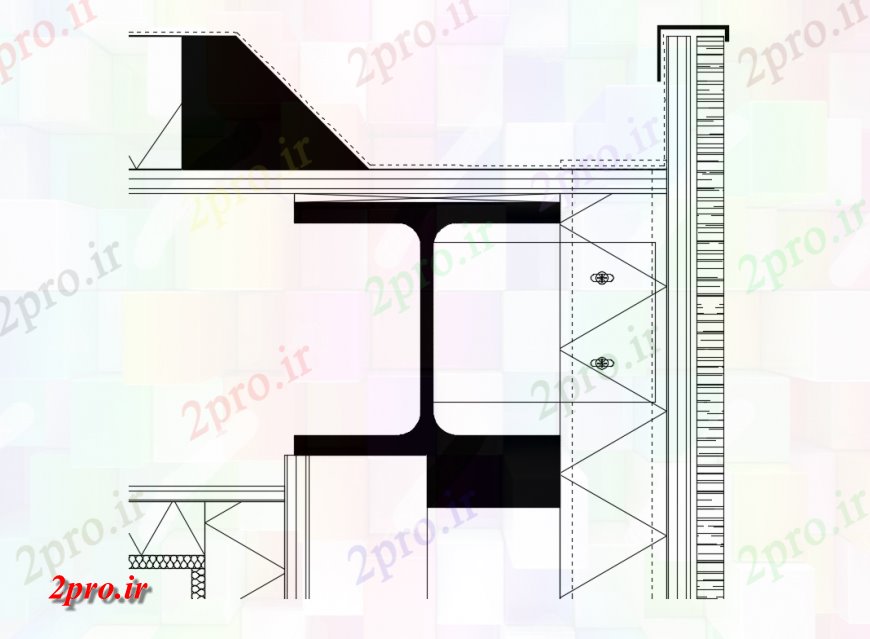 دانلود نقشه طراحی جزئیات ساختار دیوار حائل ساختار سازنده جزئیات طراحی   (کد137933)