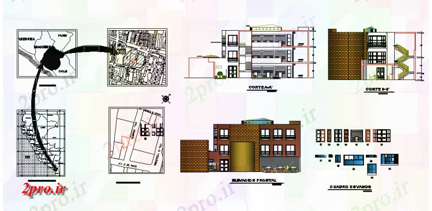 دانلود نقشه مسکونی  ، ویلایی ، آپارتمان  ویلایی محل جزئیات، طرحی سایت و نما  (کد137982)