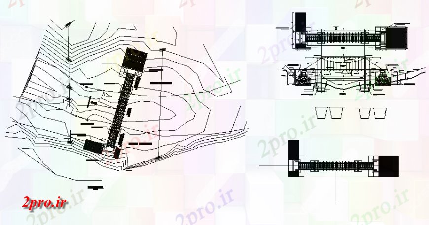 دانلود نقشه جزئیات ساخت پل پل کابلی کار طراحی  (کد138005)