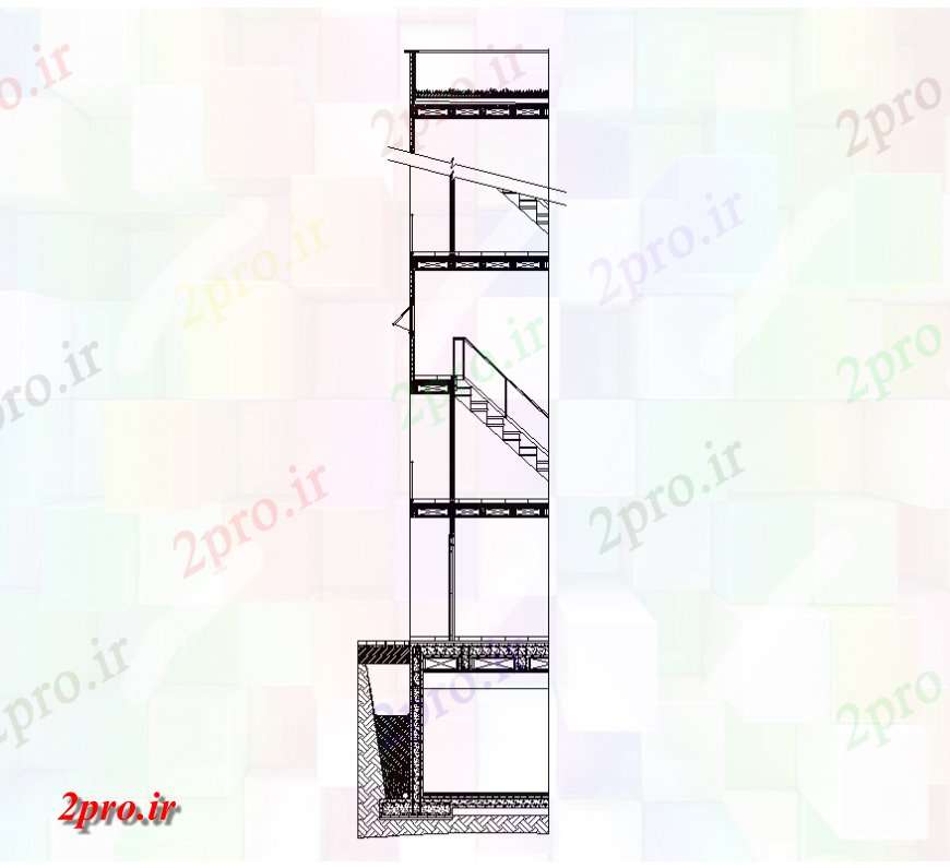 دانلود نقشه مسکونی  ، ویلایی ، آپارتمان  خانه مقطع جزئیات  چیدمان  دو بعدی   (کد138009)