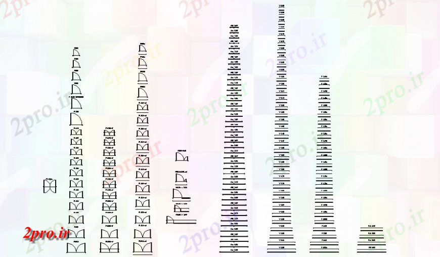 دانلود نقشه جزئیات طراحی در و پنجره  درب بلوک طراحی  (کد138030)