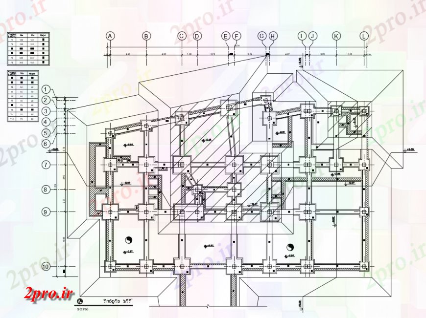 دانلود نقشه طراحی جزئیات ساختار طراحی سازه رسم  (کد138069)