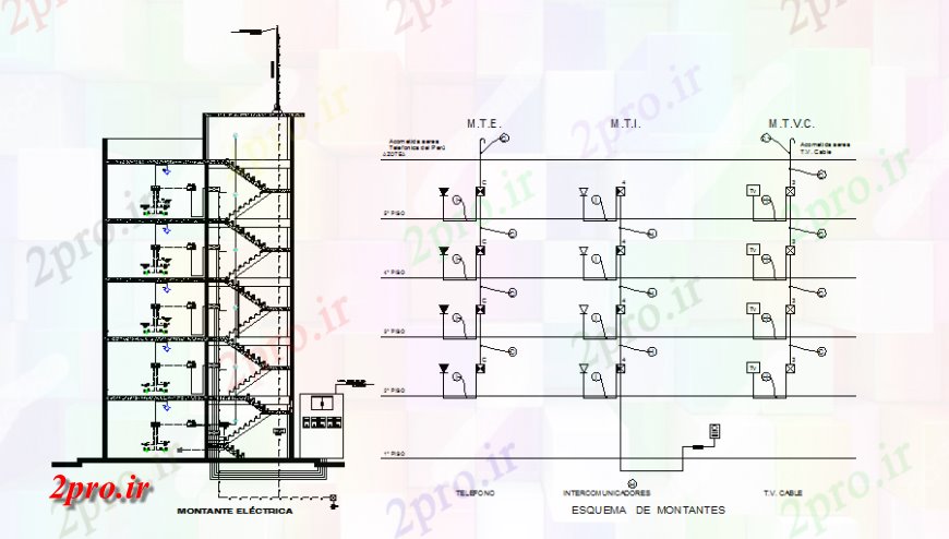 دانلود نقشه برق مسکونی طراحی طرحی برق ساختمان 9 در 10 متر (کد138149)